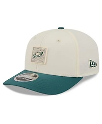 New Era Men's Cream/Midnight Green Philadelphia Eagles 2026 Nfl Training Camp 9SEVENTY Adjustable Hat