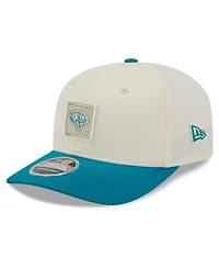 New Era Men's Cream/Teal Jacksonville Jaguars 2026 Nfl Training Camp 9SEVENTY Adjustable Hat