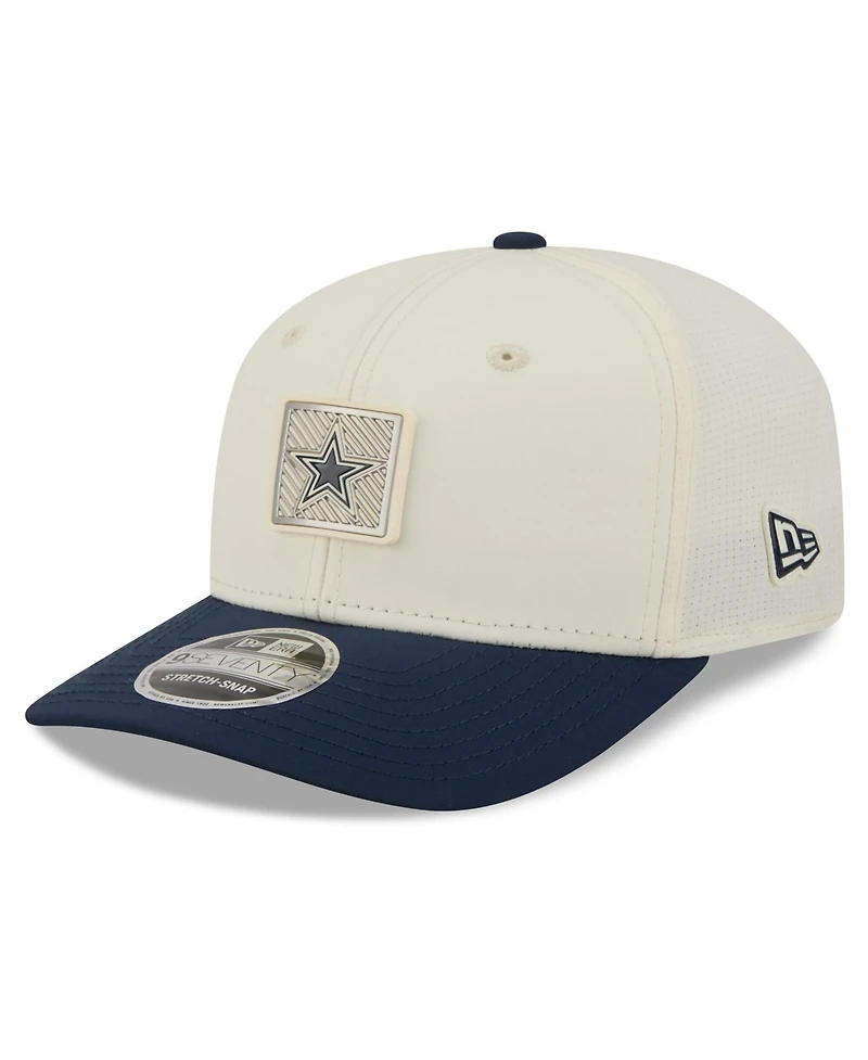 New Era Men's Cream/Navy Dallas Cowboys 2026 Nfl Training Camp 9SEVENTY Adjustable Hat