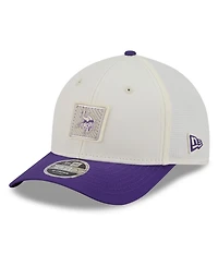 New Era Men's Cream/Purple Minnesota Vikings 2026 Nfl Training Camp 9FORTY Adjustable Hat