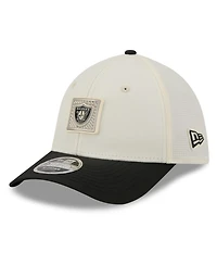 New Era Men's Cream/Black Las Vegas Raiders 2026 Nfl Training Camp 39THIRTY Flex Hat