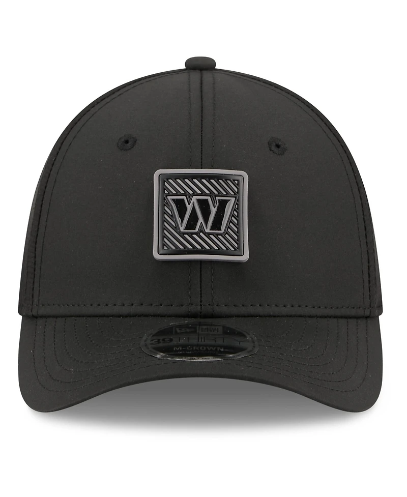 New Era Men's Black Washington Commanders 2026 Nfl Training Camp 39THIRTY Flex Hat