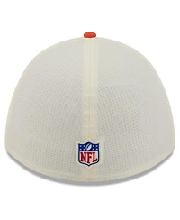 New Era Men's Cream/Orange Cleveland Browns 2026 Nfl Training Camp 39THIRTY Flex Hat