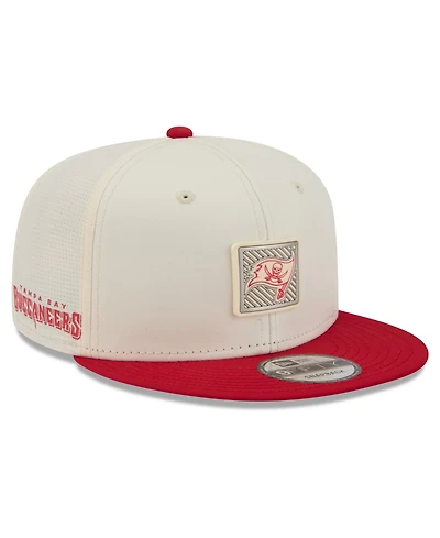 New Era Men's Cream/Red Tampa Bay Buccaneers 2026 Nfl Training Camp 9FIFTY Snapback Hat