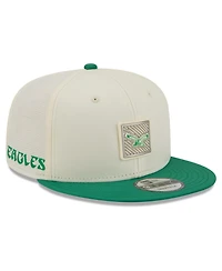 New Era Men's Cream/Kelly Green Philadelphia Eagles 2026 Nfl Training Camp 9FIFTY Snapback Hat