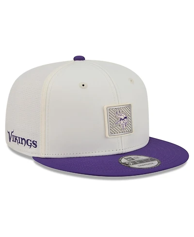 New Era Men's Cream/Purple Minnesota Vikings 2026 Nfl Training Camp 9FIFTY Snapback Hat