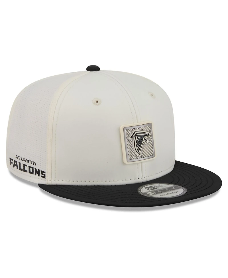 New Era Men's Cream/Black Atlanta Falcons 2026 Nfl Training Camp 9FIFTY Snapback Hat