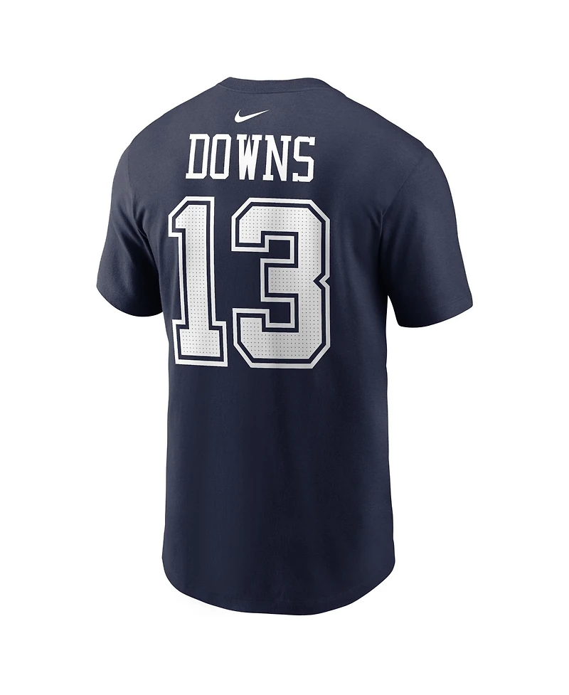 Nike Men's Caleb Downs Navy Dallas Cowboys Name & Number T-Shirt