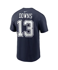 Nike Men's Caleb Downs Navy Dallas Cowboys Name & Number T-Shirt