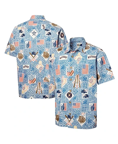 Reyn Spooner Men's Blue Houston Astros Americana Button-Up Shirt