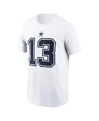 Nike Men's Caleb Downs White Dallas Cowboys 2026 Nfl Draft Name & Number T-Shirt