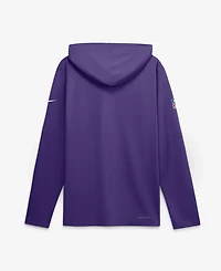 Nike Men's Minnesota Vikings Sideline Lightweight Long Sleeve Hooded Dri-fit T-Shirt