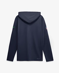 Nike Men's College Navy Seattle Seahawks Sideline Lightweight Long Sleeve Hooded Dri-fit T-Shirt
