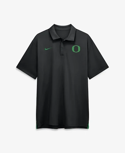 Nike Men's Black Oregon Ducks 2026 Sideline Tour Dri-fit Polo Shirt