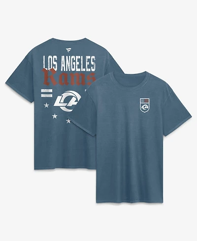 Fanatics Men's Blue Los Angeles Rams Washed Americana T-Shirt