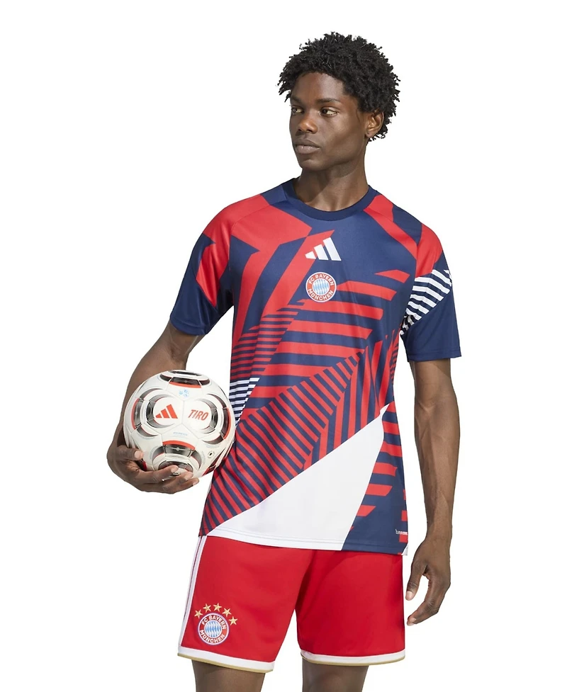Adidas Men's Blue/Red Bayern Munich 2026/27 Pre-Match Home Training Jersey