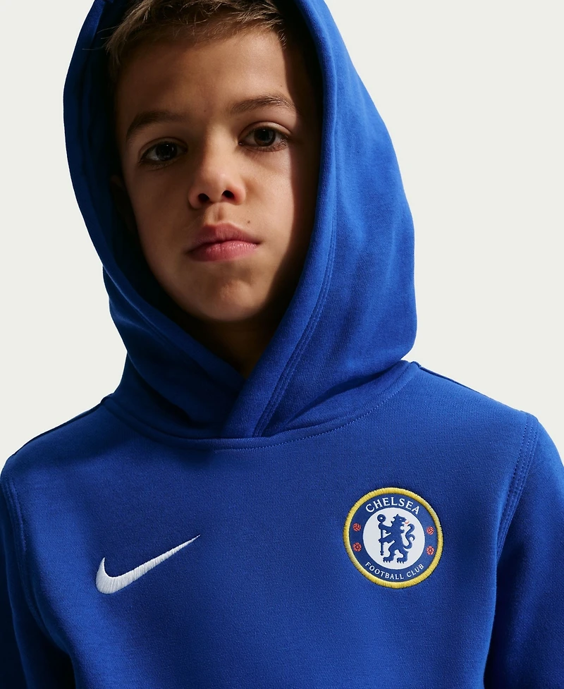 Nike Big Boys and Girls Blue Chelsea Club Hoodie