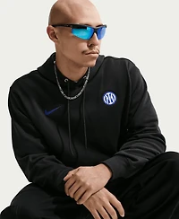 Nike Men's Black Inter Milan Club Crest Fleece Hoodie