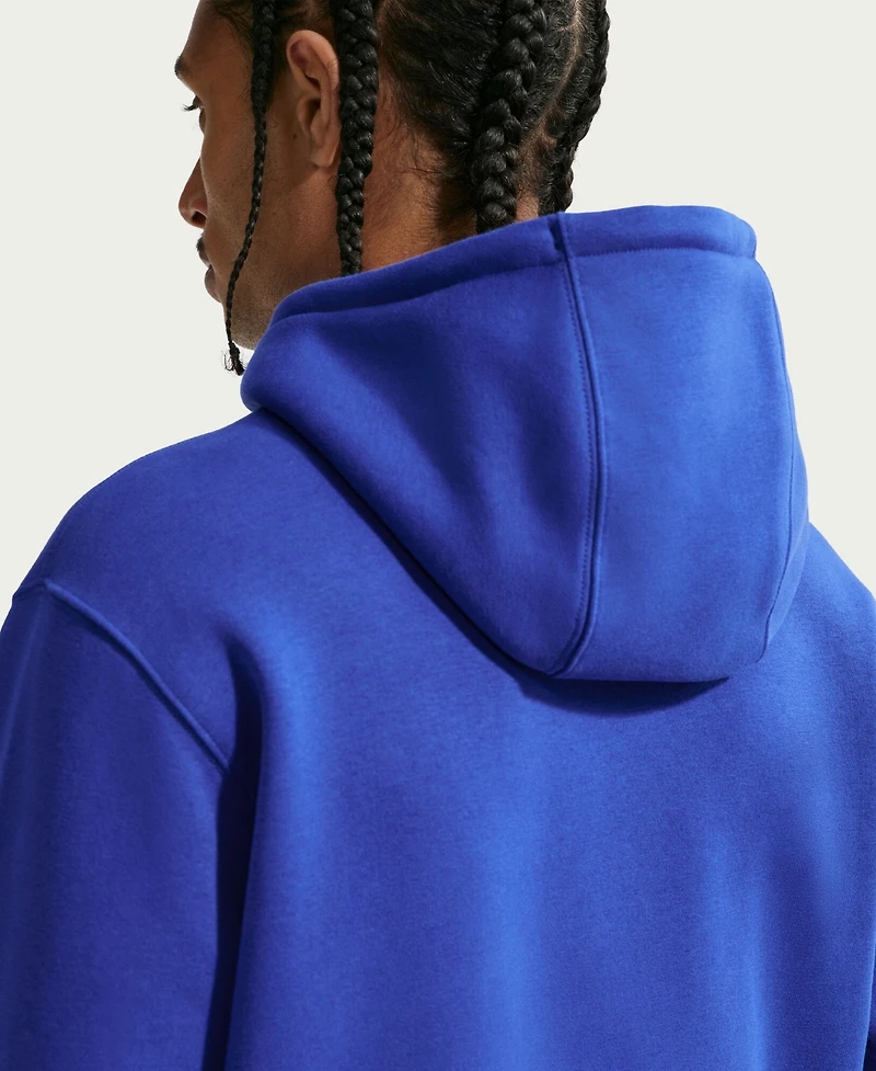Nike Men's Blue Chelsea Club Crest Fleece Hoodie