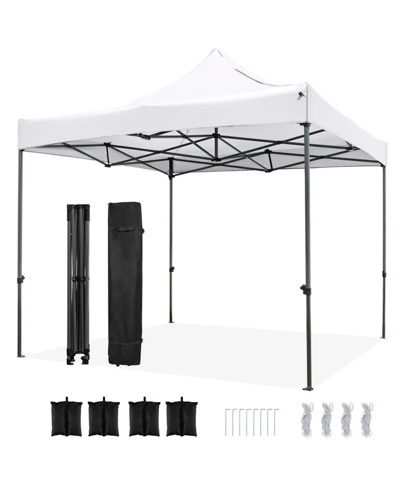 Gouun 10 x 10 Foot Pop-Up Canopy Shelter with 420D Oxford Top