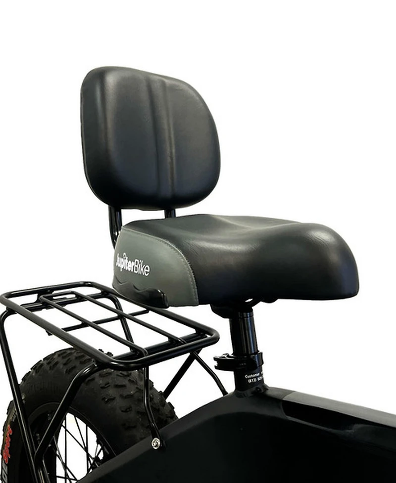 JupiterBike Electric Bikes Cruiser Bicycle Seat With Backrest