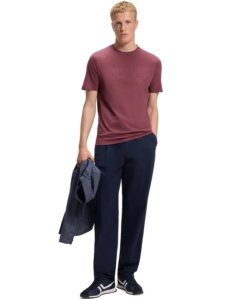 Boss by Hugo Men's Cotton Logo Print Regular-Fit T-Shirt