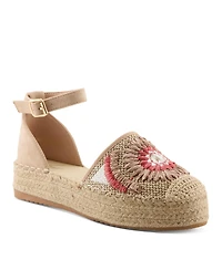 Azura Women's Endlessluv Espadrille Flatform with Cork Sole