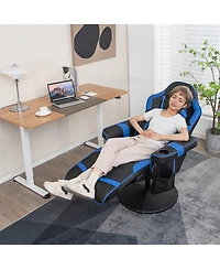 Gouun Massage Video Gaming Recliner Chair with Adjustable Height and Footrest