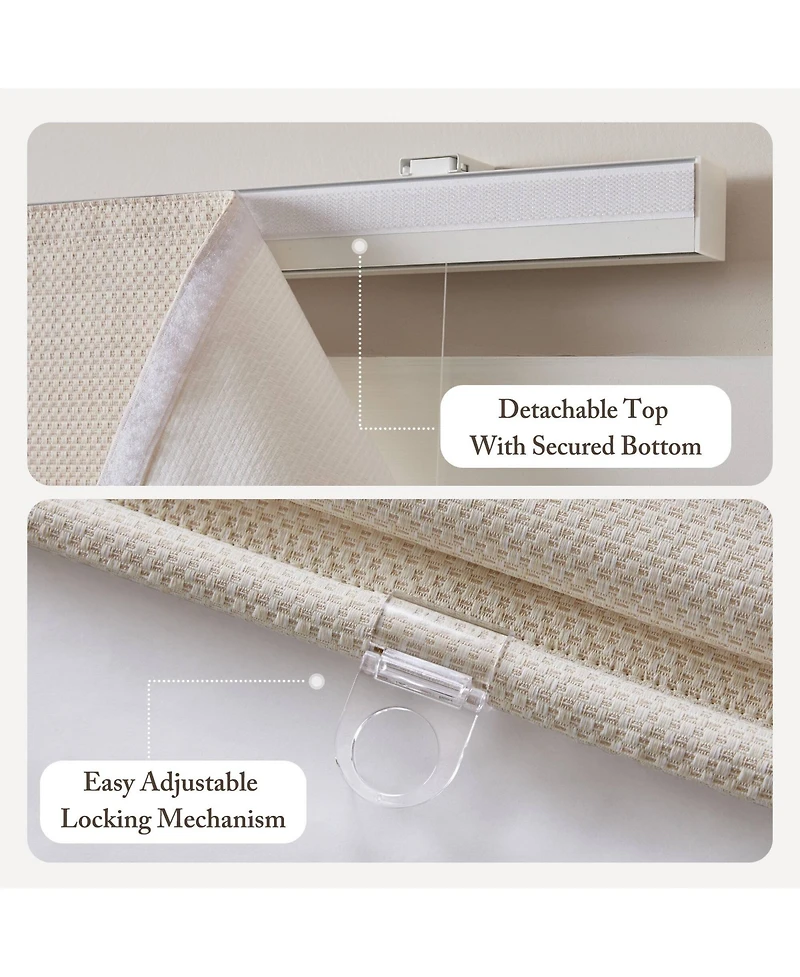 Avobird 1Piece 34x64" Cordless Roman Blind