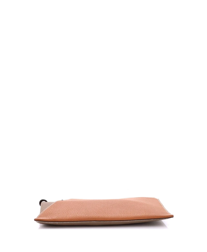 Pre-Owned HERMES 30 Cabavertige Pouch Leather