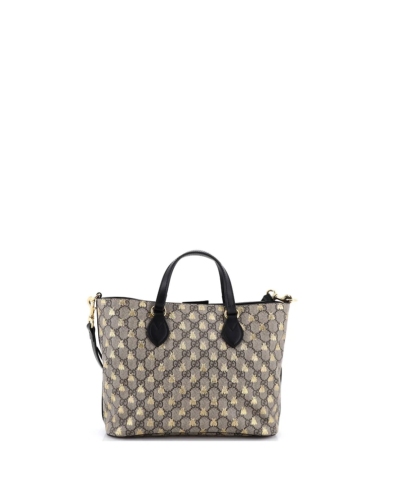 Pre-Owned Gucci Small Convertible Soft Tote Printed Gg Coated Canvas