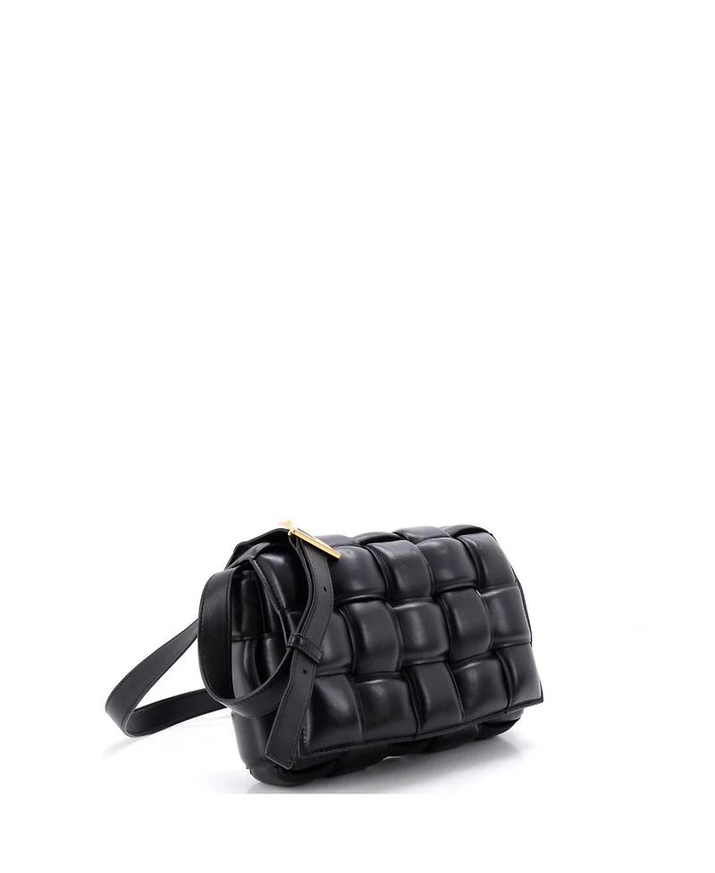 Pre-Owned Bottega Veneta Cassette Crossbody Bag Padded Maxi Intrecciato Leather