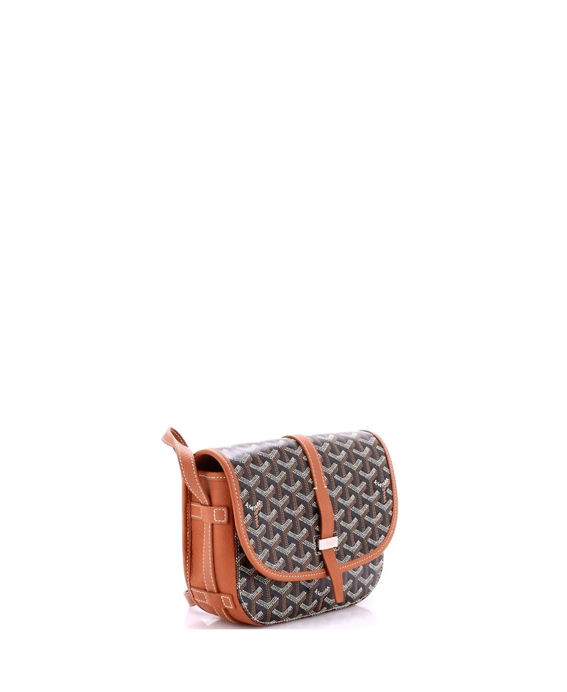 Pre-Owned Goyard Pm Belvedere Iii Messenger Bag Coated Canvas with Leather