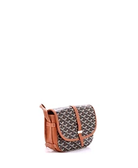 Pre-Owned Goyard Pm Belvedere Iii Messenger Bag Coated Canvas with Leather