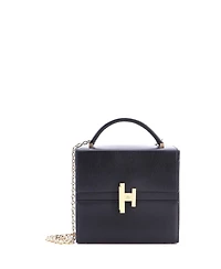 Pre-Owned HERMES Cinhetic Top Handle Bag Chevre Chamkila