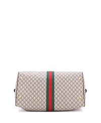 Pre-Owned Gucci Large Ophidia Carry On Duffle Bag Gg Coated Canvas