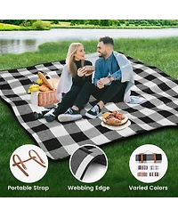 Aofar Picnic Blanket Waterproof Foldable Beach Outdoor Camping Park
