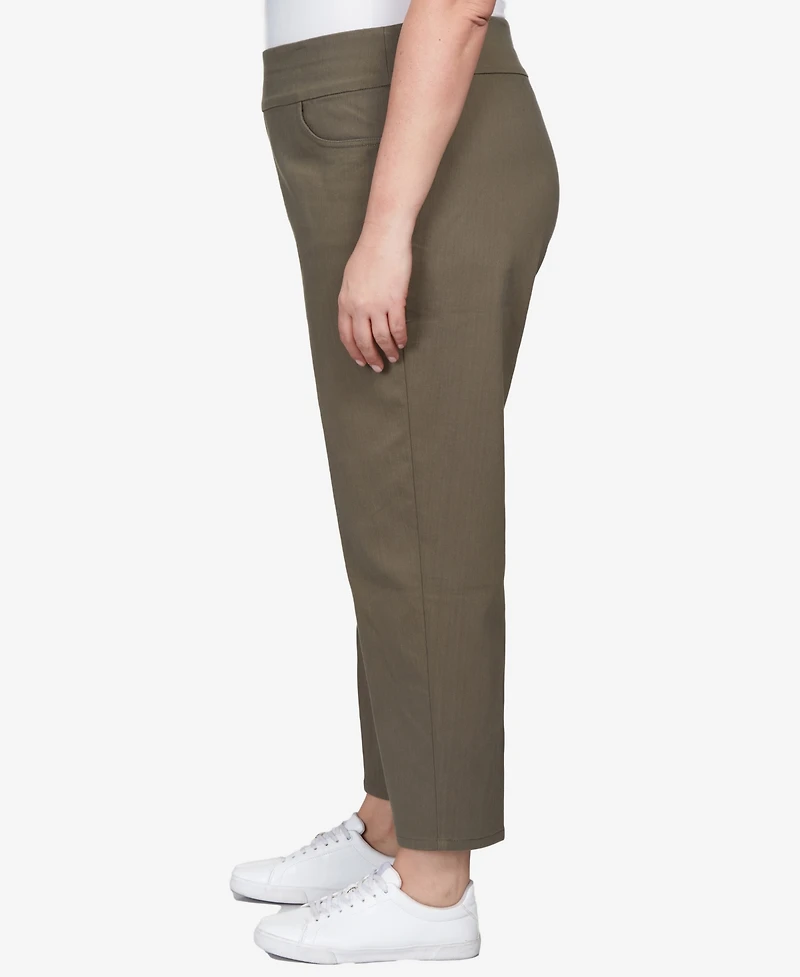 Alfred Dunner Plus Super Stretch Short Length Pants
