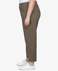 Alfred Dunner Plus Super Stretch Short Length Pants