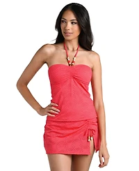 La Blanca Women's Shellbound Bandeau Neck Tankini Top
