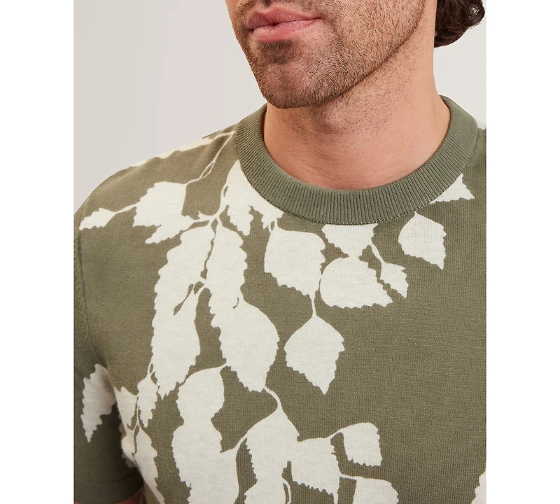 Ted Baker Men's Alddat Leaf Knitted T-Shirt