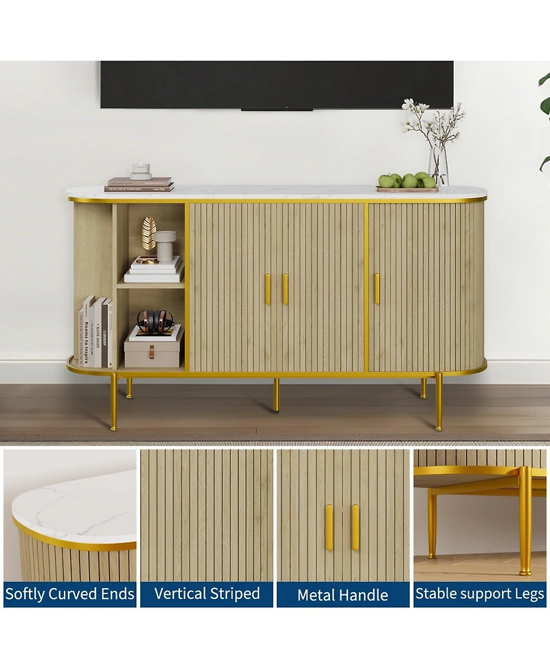 homfan Modern Buffet Cabinet with Storage