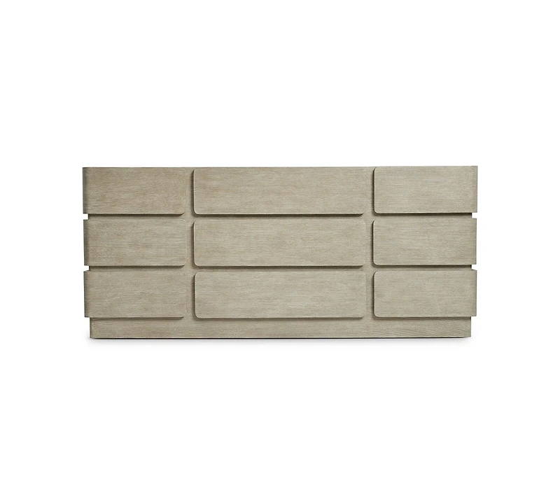 Bernhardt Arcadia 74" Quartered White Oak Wire-Brushed Clay Dresser