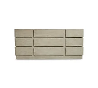 Bernhardt Arcadia 74" Quartered White Oak Wire-Brushed Clay Dresser
