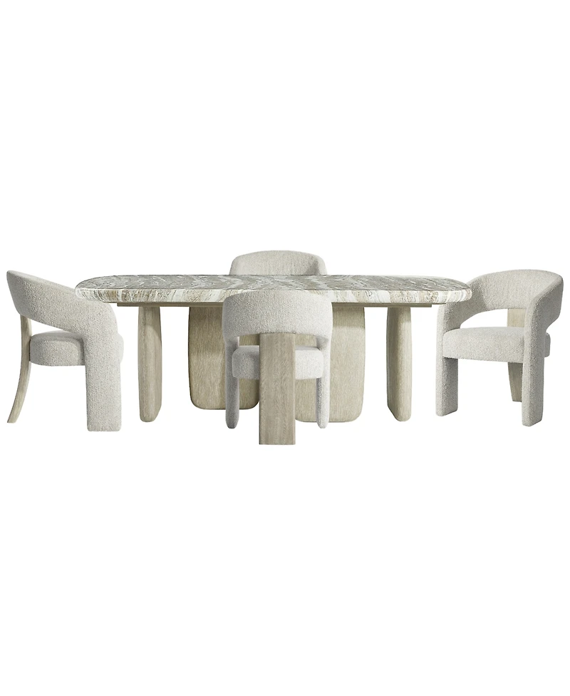Bernhardt Arcadia 5-Piece Faux Stone Dining Set