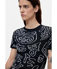 Desigual Women's Jacquard Knit T-shirt