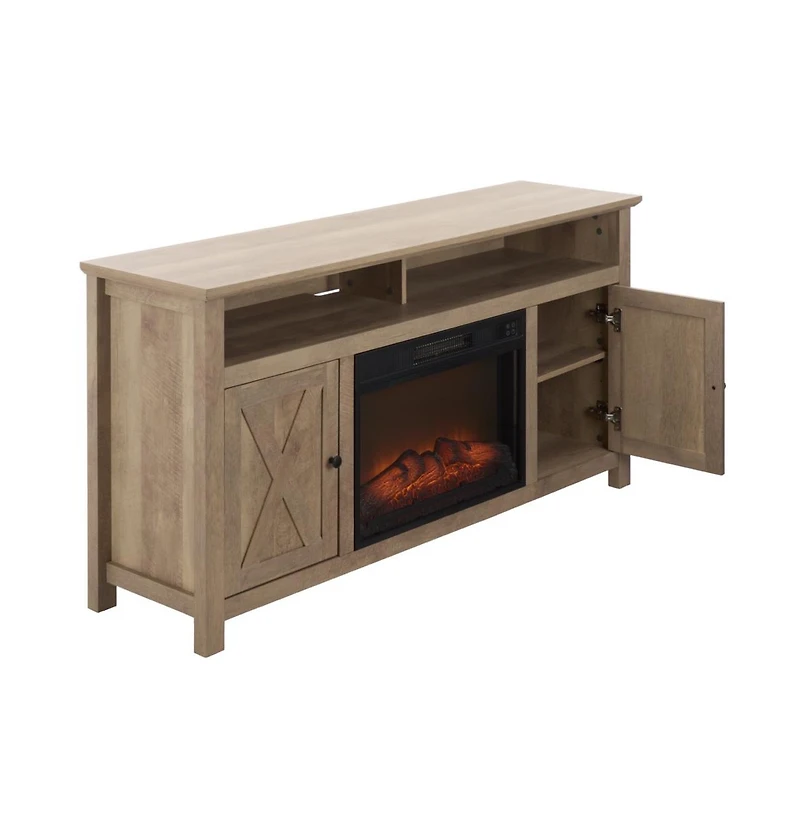 Augusta Home Cliff 2 Door Wood Fireplace