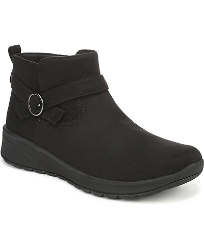 LifeStride Women's Guilder Zip Round Toe Short Boots