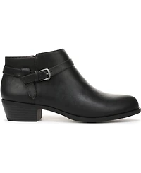 LifeStride Women's Ada Zip Almond Toe Short Boots