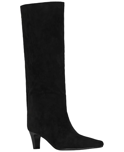 Jeffrey Campbell Women's Trixxie Kitten Heel Stovepipe Knee High Boots